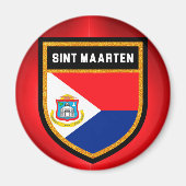 Sint Maarten Flag Magnet (Vorne)