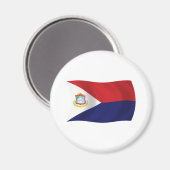 Sint Maarten Flag Magnet (Vorderseite/Rückseite)