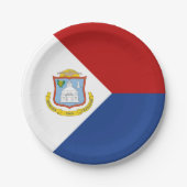 Sint Maarten Flag Pappteller (Vorderseite)