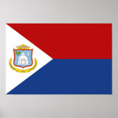 Sint Maarten Flag Poster (Vorne)