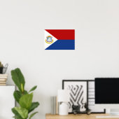 Sint Maarten Flag Poster (Heimbüro)