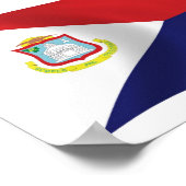 Sint Maarten Flag Poster Print (Ecke)