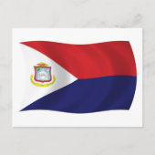Sint Maarten Flag Postkarte (Vorderseite)