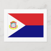 Sint Maarten Flag Postkarte (Vorderseite)