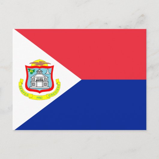 Sint Maarten Flag Postkarte (Vorderseite)