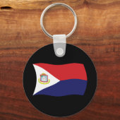Sint Maarten Flag Schlüsselanhänger (Vorderseite)