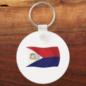 Sint Maarten Flag Schlüsselanhänger (Vorderseite)