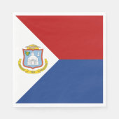 Sint Maarten Flag Serviette (Vorderseite)