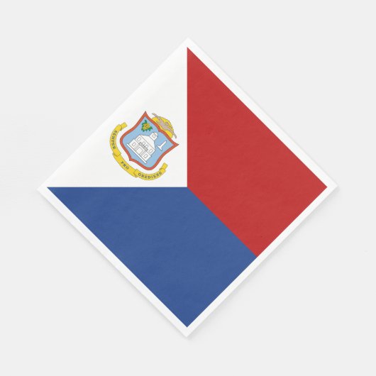 Sint Maarten Flag Serviette (Ecke)