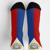 Sint Maarten Flag Socken (Oben)