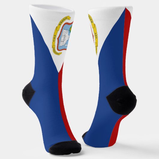 Sint Maarten Flag Socken (Gewinkelt)