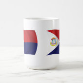 Sint Maarten Flag Tasse (Mittel)