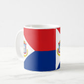 Sint Maarten Flag Tasse feiern Karibikstolz (Vorderseite Links)
