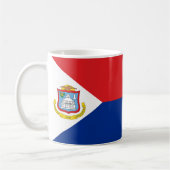 Sint Maarten Flag Tasse feiern Karibikstolz (Links)