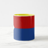 Sint Maarten Flag Zweifarbige Tasse (Mittel)