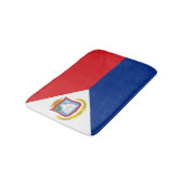 Sint Maarten Flagge Badematte (Schrägansicht)