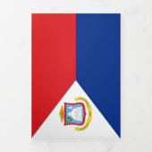 Sint Maarten Flagge Dreifach Gefaltete Karte (Cover)