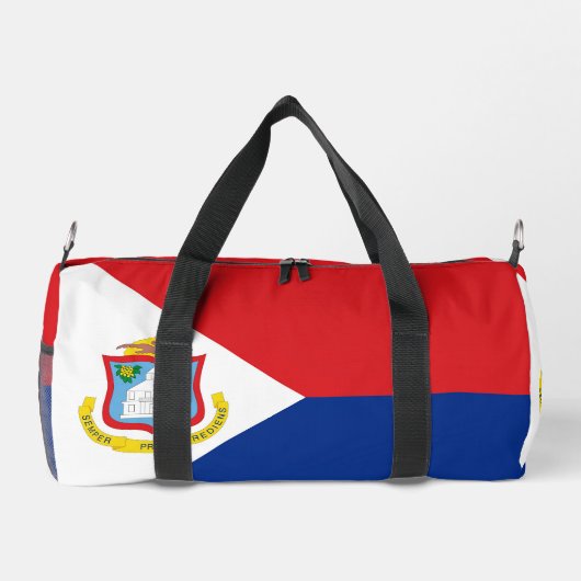 Sint Maarten Flagge Duffle Bag (Rückseite)