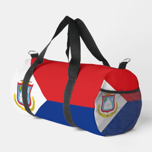 Sint Maarten Flagge Duffle Bag (Rechte Ecke)