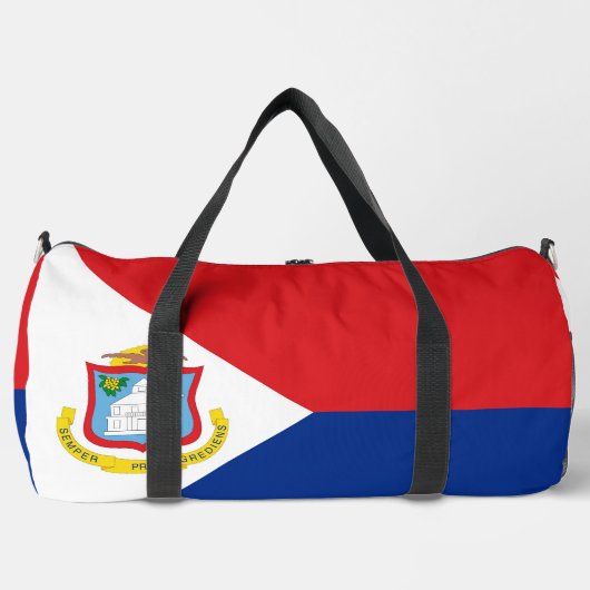 Sint Maarten Flagge Duffle Bag (Vorderseite)