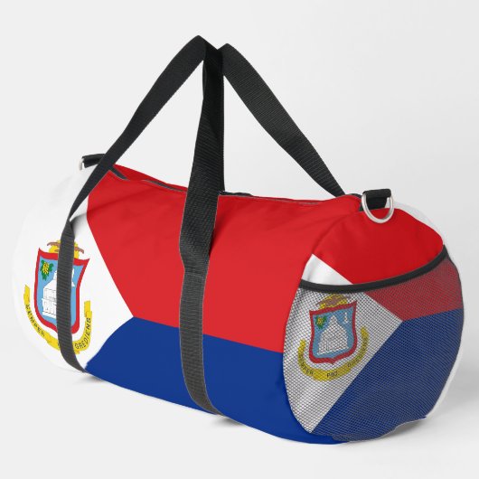 Sint Maarten Flagge Duffle Bag (Rechte Ecke)