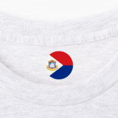 Sint Maarten Flagge Etiketten (Befestigt)