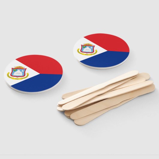 Sint Maarten Flagge Fächer (Non-assembled)