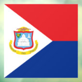 Sint Maarten Flagge Fensteraufkleber (Blatt 3)