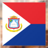 Sint Maarten Flagge Fensteraufkleber (Blatt 2)