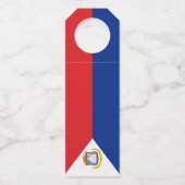 Sint Maarten Flagge Flaschenanhänger (Vorderseite)
