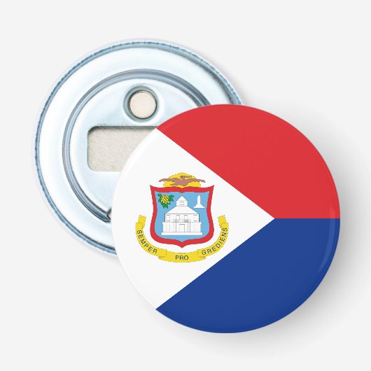 Sint Maarten Flagge Flaschenöffner (Vorderseite)