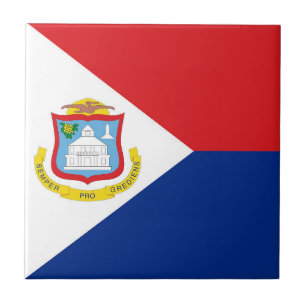 Sint Maarten Flagge Fliese