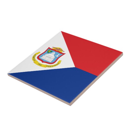 Sint Maarten Flagge Fliese (Seite)