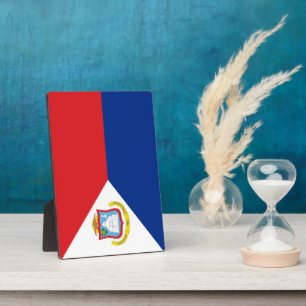 Sint Maarten Flagge Fotoplatte