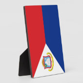 Sint Maarten Flagge Fotoplatte (Seite)