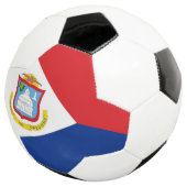 Sint Maarten Flagge Fußball (Dreiviertel)