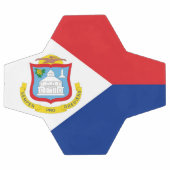 Sint Maarten Flagge Fußball (Flach)