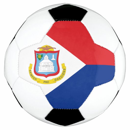 Sint Maarten Flagge Fußball (Vorderseite)