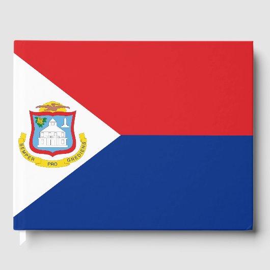 Sint Maarten Flagge Gästebuch (Vorderseite)