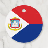 Sint Maarten Flagge Geschenkanhänger (Rückseite)