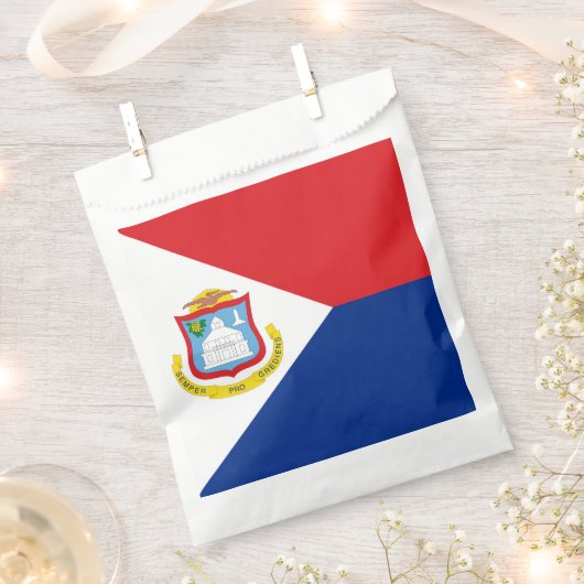 Sint Maarten Flagge Geschenktütchen (Ausgeschnitten)