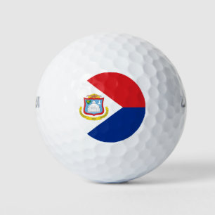 Sint Maarten Flagge Golfball