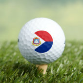 Sint Maarten Flagge Golfball (Insitu T-Shirt)