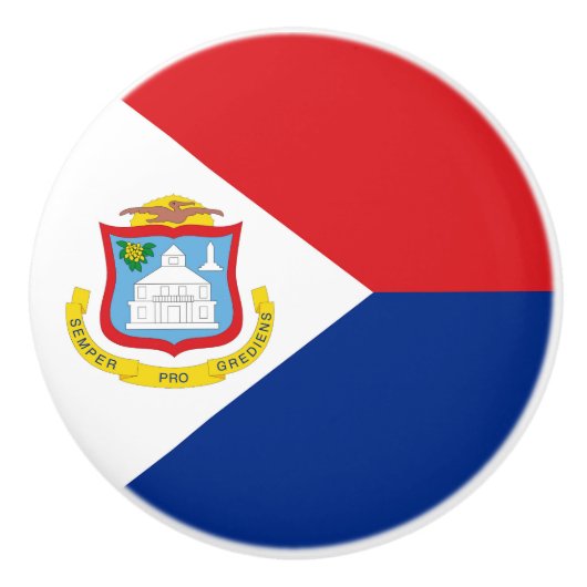 Sint Maarten Flagge Keramikknauf (Vorderseite)