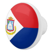 Sint Maarten Flagge Keramikknauf (Rechts)