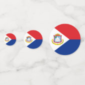 Sint Maarten Flagge Konfetti (Vorderseiten)