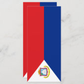 Sint Maarten Flagge Menükarte (Vorne/Hinten)
