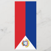 Sint Maarten Flagge Menükarte (Vorderseite)