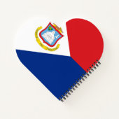 Sint Maarten Flagge Notizblock (Rückseite)