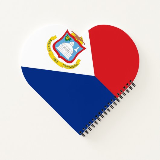 Sint Maarten Flagge Notizblock (Rückseite)